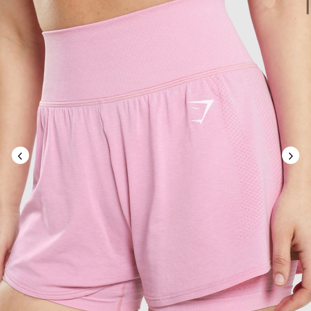 BRAND NEW PINK SORBET GYMSHARK SHORTS